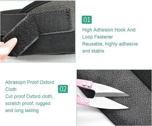 Pwshymi Protective Hockey Neck Guard Comfortable Breathable Adjustable for Ice Hockey Players and Winter Sports, Cut Proof Oxford Fabric, Black in Saudi Arabia
