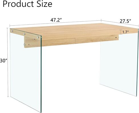 The top of The Coffee Table is Made of Medium Density fiberboard and Wooden Stickers, with Transparent Tempered Glass on Both Sides. The Design is Simple and Elegant, with a Sturdy Structure. in Saudi Arabia