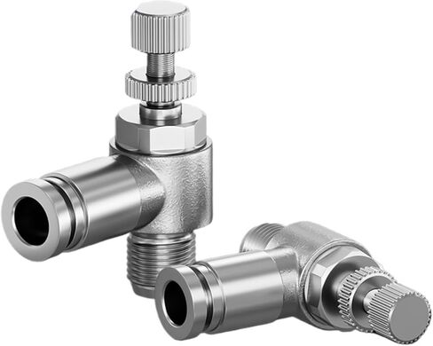 304 stainless steel pneumatic tracheal joint speed regulating one-way flow-limiting cylinder throttle valve SL6-01/8-02/10-03(Stainlesssteelsl6-m5) in Kuwait