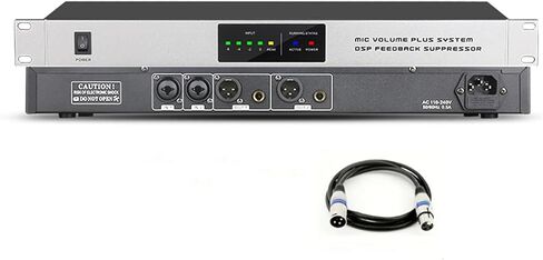 Feedback Frequency Shifter, Professional Feedback Suppressor, Anti-Howling Digital Audio Processor, with 9 Level Inhibition Intensity, for Performance Stage, Ktv Microphone in Kuwait