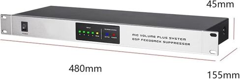 Feedback Frequency Shifter, Professional Feedback Suppressor, Anti-Howling Digital Audio Processor, with 9 Level Inhibition Intensity, for Performance Stage, Ktv Microphone in Kuwait