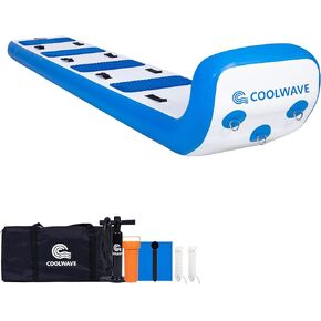 أنابيب مياه للقوارب من كول ويف، أنبوب قابل للقطر من 1 إلى 3 أشخاص للقوارب، أنبوب قارب قابل للنفخ شديد التحمل للبحيرة، مناديل رياضية مائية مع وسادات ومقابض إسفنجية، متوفرة بطول 6 أقدام و10 أقدام in Kuwait