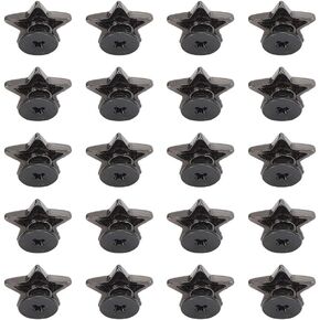 Alomejor 20Pcs Antirust Star Shape Rivet Stud Button Shiny DIY Clothes Shoes Accessories for Fashion Lovers (Zinc Alloy 3) in Kuwait