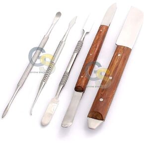 مجموعة أدوات مختبر الأسنان G.S ملعقة شمع سكين خلط الجص من زحلة كارفرز in Kuwait