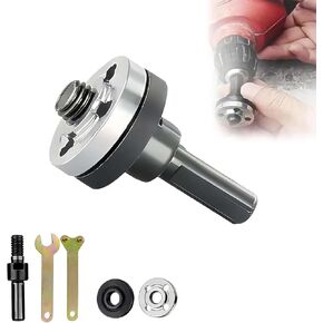 مجموعة موصلات طاحونة الزوايا، مجموعة قضيب توصيل محول طحن زاوية التحويل للمثقاب الكهربائي، محول مغزل مثقاب 10 إلى 13 مم مع مفتاح ربط in Kuwait