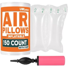 400 Count 4x8 Inflatable Air Pillows for Shipping with Pump - Shipping Packaging Filler - Packaging Air Bags - Use for Purse Pillows to Keep Shape for Bags in Saudi Arabia