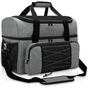 LRTJ Bowling Bags 2 Balls and Shoes-Bag for Bowling ball-Bowling bag with Wooden Ball Holder-Double Balls Tote Bag fits a Single Pair of Bowling Shoes Up to Mens Size 16 and Extra Essentials in Kuwait