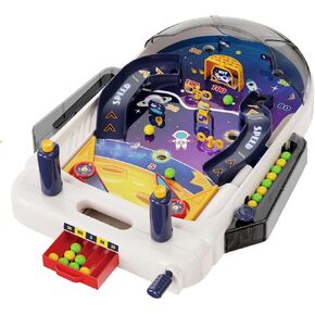 آلة الكرة والدبابيس على الطاولة - لعبة أركيد فضائية صغيرة مع صوت وضوء، قاذف سحب للخلف، زعانف، مقبض حمل، أقدام كأس شفط، ألعاب للأطفال من سن 3 سنوات فما فوق in Kuwait