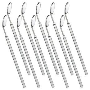 JMU Dental Mouth Mirror #5, Stainless Steel Inspection Mirror with Octagonal Handle, Dentist Tool for Teeth Cleaning Plaque, Mouth Inspection, 1 Pcs/Pack in Kuwait