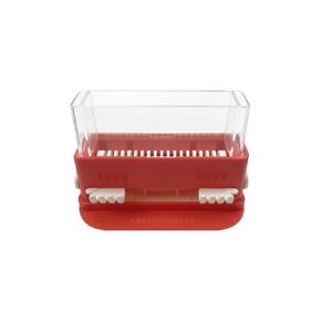 موزع فرشاة توزيع المكياج للاستعمال مرة واحدة، منظم أدوات توزيع المكياج الصغير من WINDSIUUU، حامل موزع عصا فرشاة من القطن ذو سعة كبيرة، حاوية من الألياف الدقيقة، أدوات طبيب الأسنان (أزرق) in Kuwait