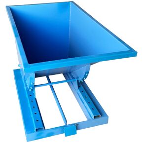 1T Self-Dumping Trash Hopper Dumpster for Forklifts Carbon Steel for Storing and Transferring Various Materials in Kuwait