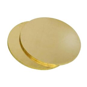 Solid Brass Discs Round Brass, Pack of 2 H62 Brass Round Plates Thickness 3mm Diameter 10-50mm for Metal Stamping DIY(Diameter 15mm) in Kuwait
