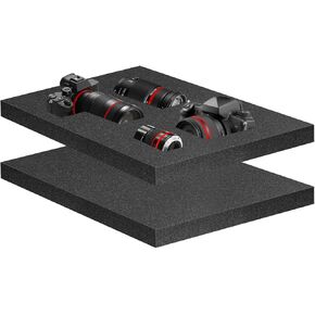 قطعتان من صفائح إسفنج البولي يوريثين مقاس 16 × 12 × 1 بوصة من يونيس و4 قطع حشوات إسفنجية قابلة للقطع مقاس 16 × 12 × 2 بوصة للحافظات، وسادات إسفنجية لتعبئة صندوق الأدوات، وتخزين الكاميرا والحرف اليدوية، إجمالي 8 قطع in Kuwait