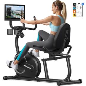 MERACH Recumbent Exercise Bikes for Home with Smart Bluetooth Equipment Exercise Bikes App,LCD,Heart Rate Handle Stationary Bikes for Home, Magnetic Recumbent Exercise Bike for Seniors Gym S08/S23 in Kuwait