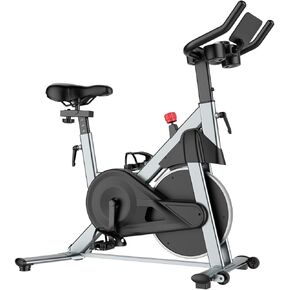 دراجة تمرين مغناطيسية من سوبر رن للمنزل، دراجات ثابتة لركوب الدراجات في الأماكن المغلقة مع مقاومة 32 مستوى، قابلة للتعديل للمستخدمين من 5'1" إلى 5'11" وسعة 300 رطل in Kuwait