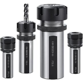 ER Spring Chuck Straight Handle Tool Holder 0.005mm C20 C25 C32 C40 - ER16 ER20 ER25 ER32 Lathe Drill Clamp Sleeve Extension Rod(C20-ER16A-50L PT1-4) in Kuwait