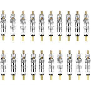 Riseuvo 20pcs Presta Valve Core - Durable Replacement for Road & MTB Tires - Leak-Proof Tubeless Stem Cores - Universal Cycling Maintenance Kit in Kuwait