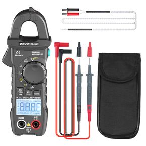Digital Clamp Meter AC DC Current 10mA-100A True RMS 6000 Counts Voltage Tester with NCV Inrush Current for Electricians and Home Appliance Repair in Kuwait