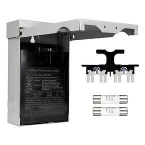 صندوق فصل 30 أمبير مع صمامات، حاوية معدنية مقاومة للماء في الهواء الطلق مع مفتاح سحب، مدرج في قائمة UL، قطع التيار المتردد لتكييف الهواء ونظام التدفئة والتهوية وتكييف الهواء المنزلي (يشمل المصهر) (30 أمبير) in Kuwait