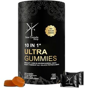 Shilajit Gummies 10-in-1 Ultra Shilajit Gummies | 4000 mg Pure Shilajit, Tongkat Ali, Maca Root, 75% Fulvic Acid | Sugar-Free Vegan, 85+ Trace Minerals | 90 Pack in Saudi Arabia