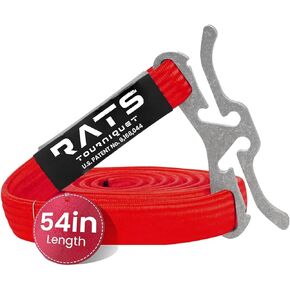 Rats Tourniquet System, Quick-Apply Emergency Tourniquet, First Aid, Survival Gear, Compact & Versatile Hemorrhage Control Medical Tool - Hi-Vis Red in Kuwait