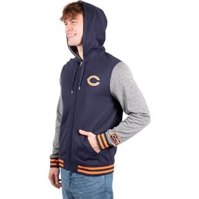 Ultra Game NFL Men's Super Soft Supreme Full Zip Varsity Hoodie Sweatshirt Jacket in Kuwait