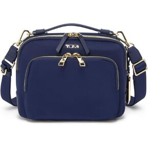 Tumi - Voyageur Teghan Crossbody - محفظة مضغوطة مع تقليم جلدي - للسفر غير الرسمي اليومي - Mink in Kuwait