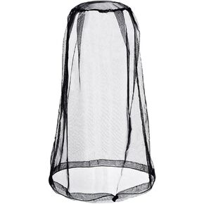 Breathable Mesh Head Net - Lightweight Bug Defense Hat for Gardening, Hiking & Outdoors, Adjustable Fit (Black, 44x50cm) in Kuwait
