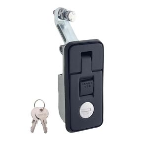Compression Latch Lock with 2 Keys, Zinc Alloy Flush Mount Latch for Truck, Marine, RV, Storage Box, Black in Saudi Arabia