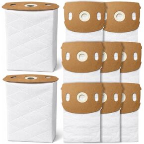 10 عبوات من أكياس المكنسة الكهربائية AH14010 لهوفر التجارية HVRPWR 40 فولت مكنسة كهربائية عمودية لاسلكية CH90600V، CH91600V | أكياس فلتر وسائط HEPA بسعة 5.5 لتر مع ترشيح من 5 طبقات وتصميم مانع للتسرب in Kuwait