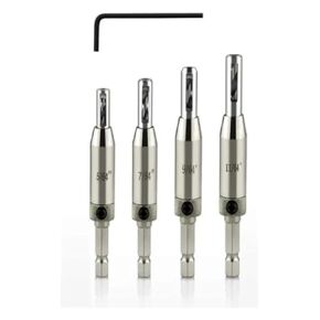 AFR036 Automatic Center Drill Bit Set Self Centering Hinge Tapper Core Hole Puncher Woodworking Tool Replacement for Cabinet Door AFR036 in Kuwait