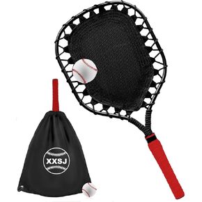 Fungo Racket Baseball for Fly Balls: XXSJ Softball Training Equipment for Coaches and Parents - Practice Hitting Grounders Line Drives Pop Flies (Red) in Kuwait