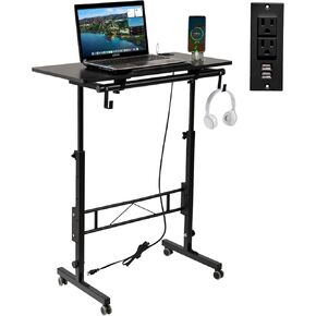 ارتفاع المكتب الدائمة الجانبية قابلة للتعديل مع طاولة قابلة للإمالة ، مكتب كمبيوتر محمول متدحر in Kuwait