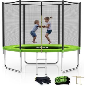 SKOK Trampoline for Kids,400LBS Outdoor Trampoline with Net-ASTM Approved Trampoline for Children and Adults in Kuwait