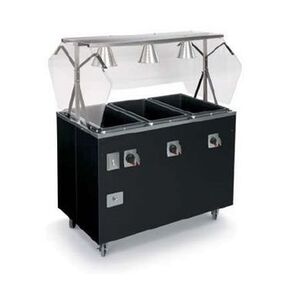 60" Hot Food Table w/ (4) Wells & Enclosed Base, 208 240v/1ph in Kuwait