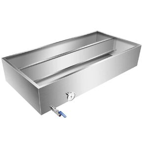 مقالي مبخر شراب القيقب، مقالي غليان شراب القيقب من الفولاذ المقاوم للصدأ مقاس 30x16x9.5 بوصة مع صمام لغليان شراب القيقب in Kuwait