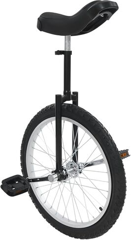16 Inch Unicycle with Steel Frame, Adjustable Height Unicycle,110 lbs Capacity One Wheel Bike Cycling Unicycles for Daily Fitness Exercise, Cycling, Balance Training in Saudi Arabia