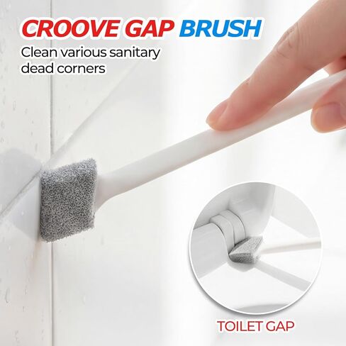 مكبس مرحاض مع حامل، مكبس عالي التحمل وحامل كومبو لتنظيف الحمام، ديكور الحمام، ملحقات الحمام، منظفات المرحاض، أبيض 18.8 بوصة in Kuwait