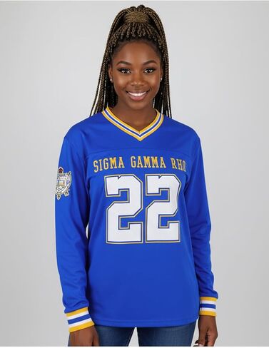 Big Boy Sigma Gamma Rho Divine 9 S1 Long Sleeve Jersey [Long Sleeve - Royal Blue] - ID#75475-146-208-0-7 in Saudi Arabia