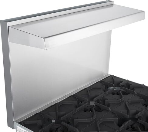 مجموعة غاز من الفولاذ المقاوم للصدأ مقاس 36 بوصة من Forno Commerciale مع 6 شعلات محكمة الغلق - إجمالي 180.000 وحدة حرارية بريطانية - موقد مطبخ احترافي قائم بذاته وتصميم سهل التنظيف in Kuwait