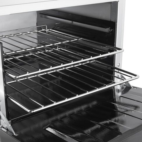 مجموعة غاز من الفولاذ المقاوم للصدأ مقاس 24 بوصة من Forno Commerciale مع 4 شعلات محكمة الغلق - إجمالي 120.000 وحدة حرارية بريطانية - موقد مطبخ احترافي قائم بذاته وتصميم سهل التنظيف in Kuwait