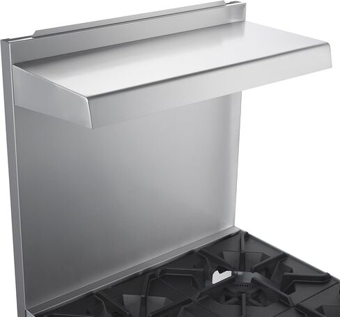 مجموعة غاز من الفولاذ المقاوم للصدأ مقاس 24 بوصة من Forno Commerciale مع 4 شعلات محكمة الغلق - إجمالي 120.000 وحدة حرارية بريطانية - موقد مطبخ احترافي قائم بذاته وتصميم سهل التنظيف in Kuwait