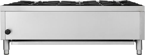 موقد غاز Forno Commerciale مقاس 36 بوصة مع 6 شعلات مفتوحة - مجموعة كونترتوب من الفولاذ المقاوم للصدأ بقدرة 150,000 وحدة حرارية بريطانية مع شبكات من الحديد الزهر - معدات مطاعم ومطابخ شديدة التحمل in Kuwait