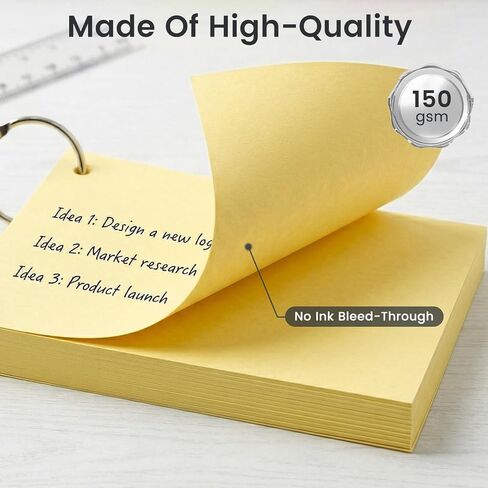 بطاقات فهرس ملونة 260pcs ، بطاقات فلاش فارغة 3 × 5 مع حلقات فهرس غير مألوفة لبطاقات ألعاب التعلم المدرسي لذاكرة وصفات. in Kuwait