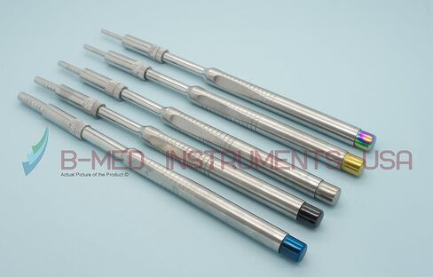 Set of 5 Sinus Lift Osteotomes Offset Concave Straight Tip Bone Spreading in Kuwait