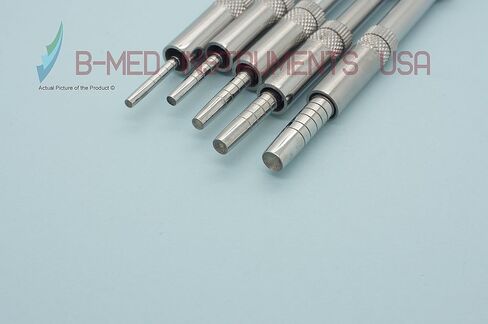 Set of 5 Sinus Lift Osteotomes Offset Concave Straight Tip Bone Spreading in Kuwait
