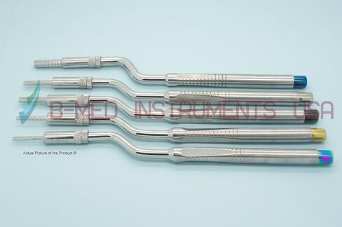Set of 5 Sinus Lift Osteotomes Offset Concave Curved Tip Bone Spreading in Saudi Arabia