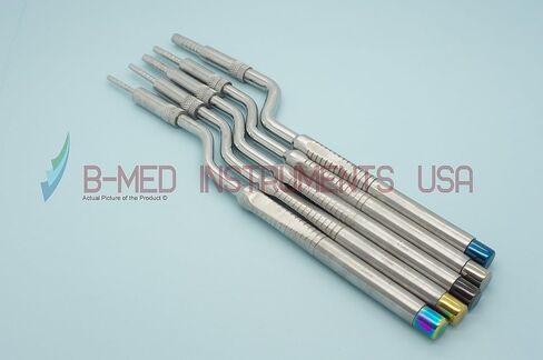 Set of 5 Sinus Lift Osteotomes Offset Concave Curved Tip Bone Spreading in Saudi Arabia