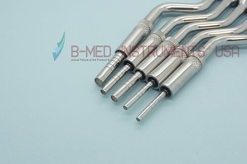 Set of 5 Sinus Lift Osteotomes Offset Concave Curved Tip Bone Spreading in Saudi Arabia