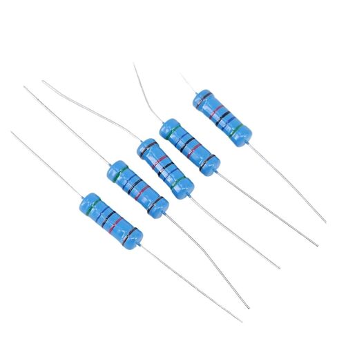 10 قطعة 3 واط مقاوم من غشاء معدني خمسة ألوان حلقة مقاوم الطاقة 1R ~ 1M 2 4.7 10R 47 100 220 360 470 1K 2.2K 10K 22K 4.7K 100K(1.6K) in Kuwait